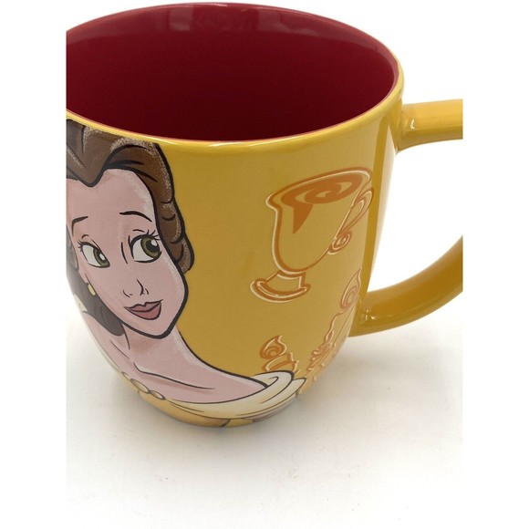 Disney Parks Beauty And The Beast Belle Looking For Adventure Mug w Mrs. Potts + - Picture 6 of 11